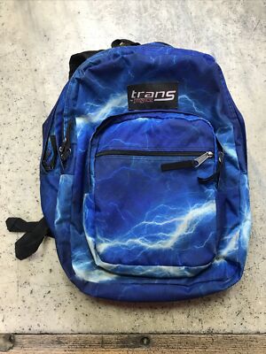 Jansport Trans Supermax Backpack It's Electric Lightning Blue laptop sleeve bag