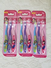 9 COUNT  BARBIE BRUSH BUDDIES TOOTHBRUSHES CHILDREN'S KIDS ORAL CARE  SOFT