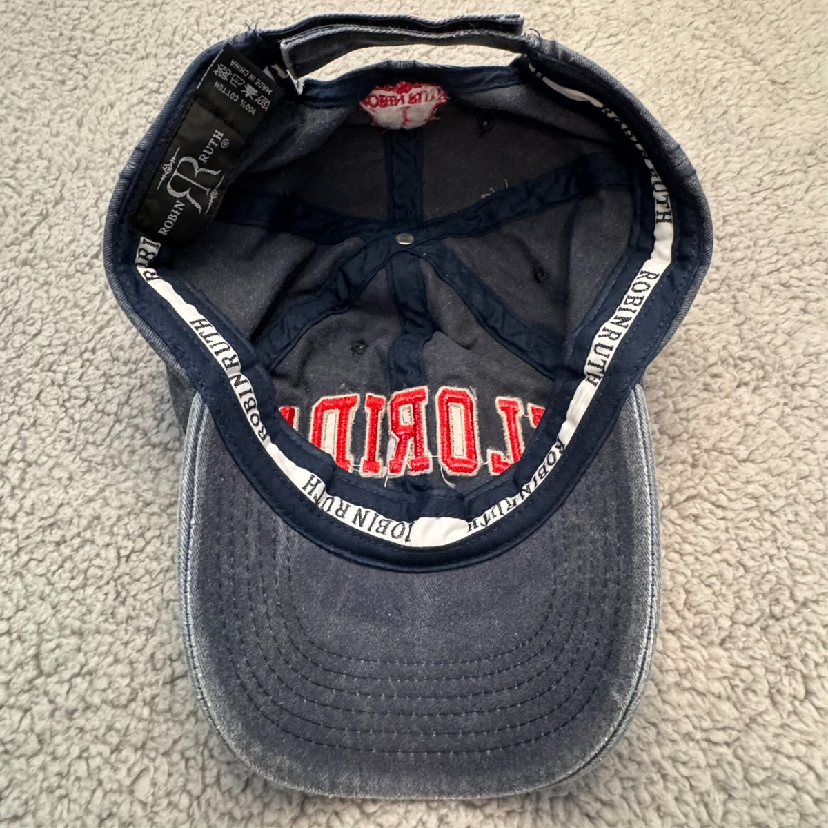 Robin Ruth Florida Original 1845 Baseball Cap Black Robin Ruth Florida Original 1845 Baseball Cap Black