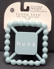 Tunno Tots Silicone Teether - hunk - BPA PVC Free - Dishwasher Safe  - NEW