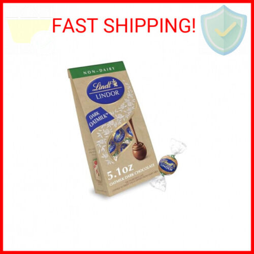 Lindt LINDOR OatMilk Dark Chocolate Candy Truffles, Non-Dairy Chocolate Truffles