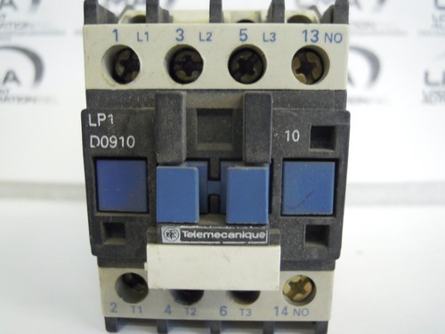 TELEMECANIQUE LP1 D0910-BD CONTACTOR 3-POLE 3PH 7.5HP 1NO COIL 24V * TESTED - Bild 3 von 5