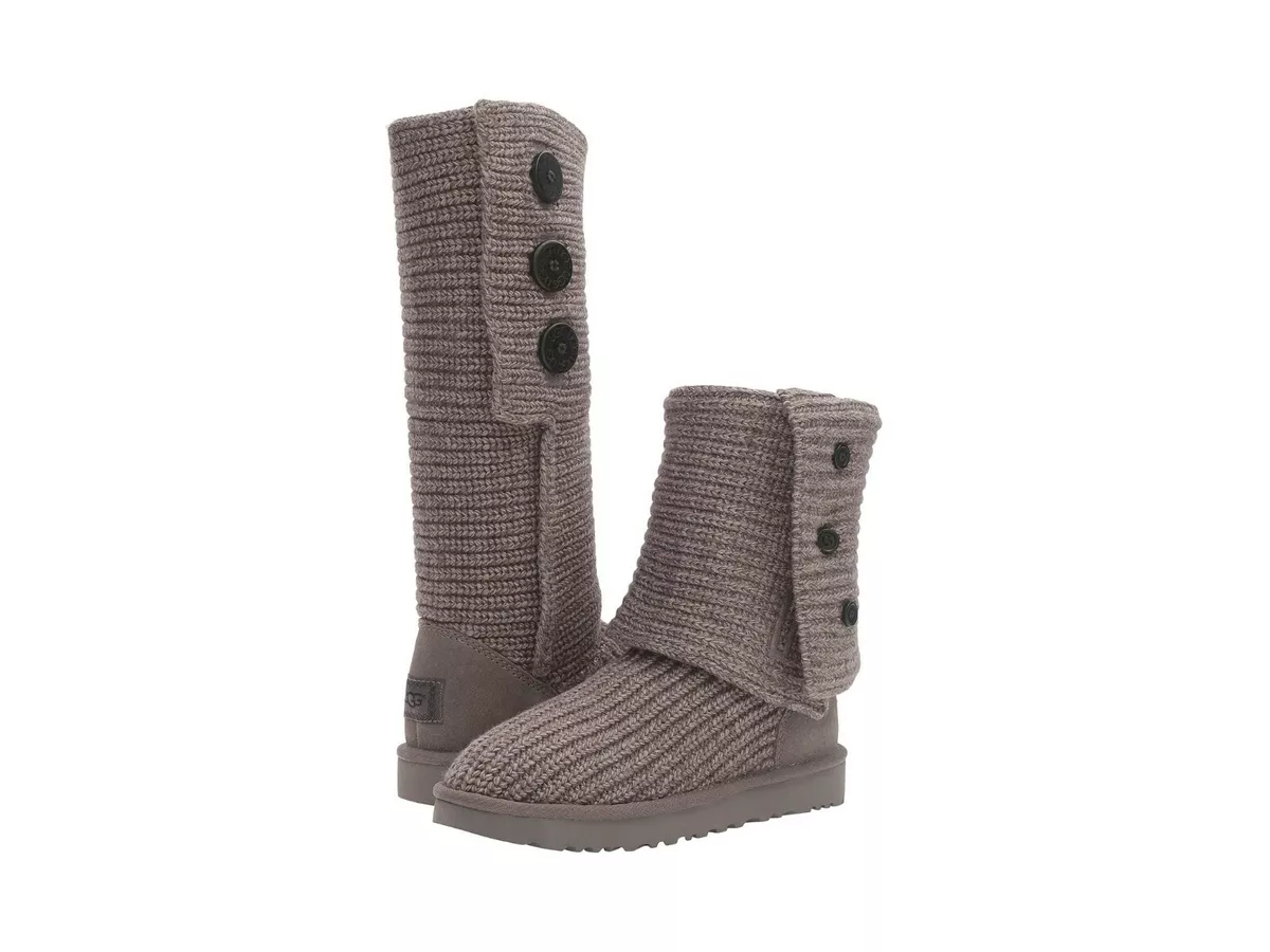 Grey clearance knit boots