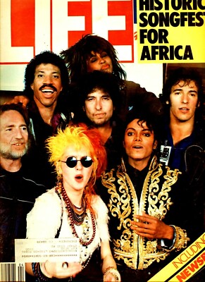 MICHAEL JACKSON WE Are The WORLD LIFE Magazine April 1985