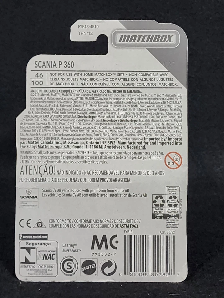 Matchbox MBX Rescue Scania P 360 - Arroyo County Fire Brigade - Image 2 of 2