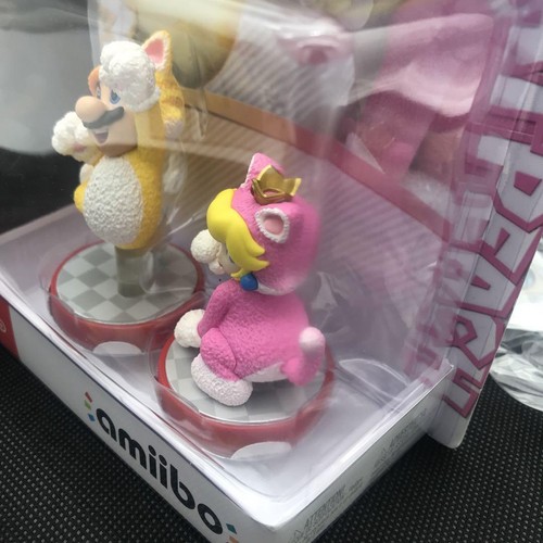 Nintendo amiibo Super Mario Cat Mario & Cat Peach Double and smart phone ring - Picture 4 of 6