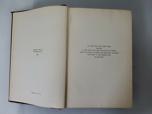 Vintage Hardcover Buch Völkerrecht 1924 von Charles G. Fenwick - Bild 8 von 12