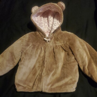 Gymboree Pre-Owned Kitty Cat Fluffy Jacket Coat Size 3T