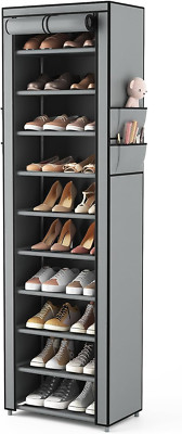 Wekity Zapatero De 10 Niveles, Organizador De Almacenamiento Para Zapatos Organizador Para Entrada Capacidad Para 80 Pares De Zapatos Zapatero