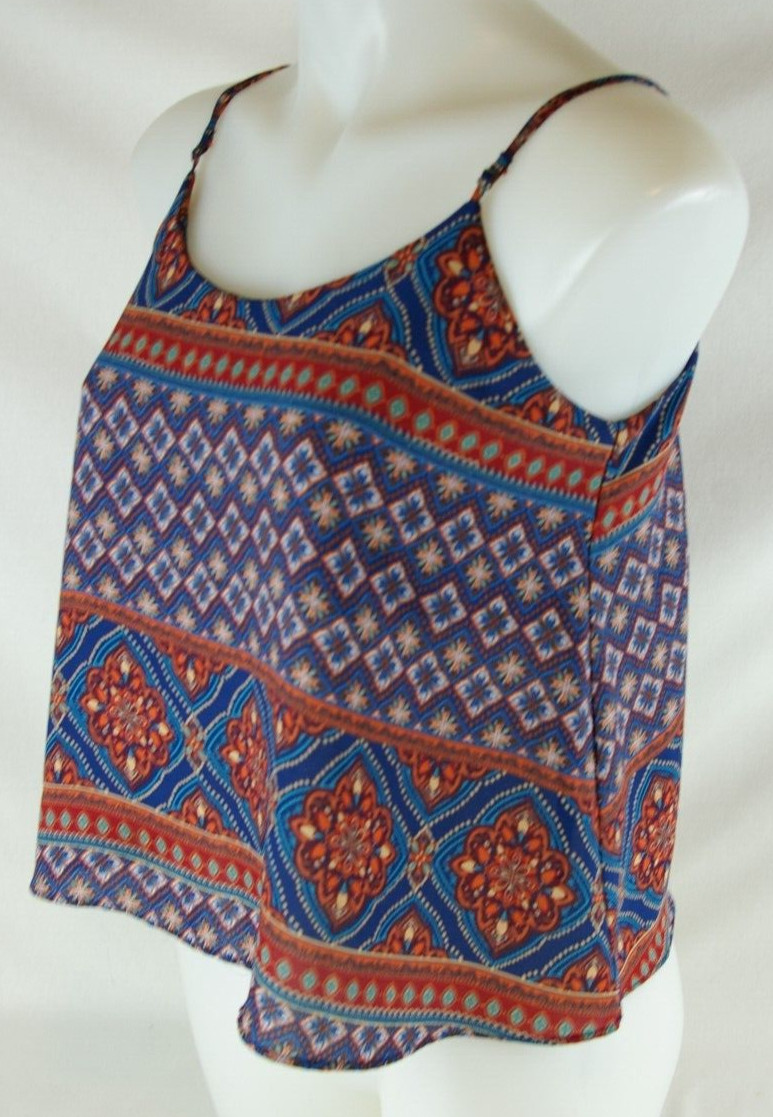 Forever 21 Adj. Spaghetti Strap Multi- Colored Cr… - image 10