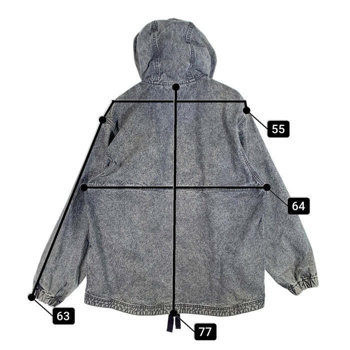 Woolrich CORDURA DUCK ANORAK HOODIE CHEMICAL WASH INDIGO Woolrich CORDURA DUCK ANORAK HOODIE CHEMICAL WASH INDIGO
