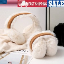 Women Foldable Ear Muffs Winter Ear Warmers Fluffy Earwarmer Soft Ear Cover Gift