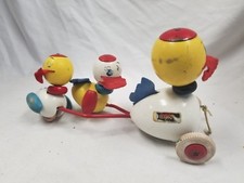 Vintage Brio Wood Duck Pull Toy