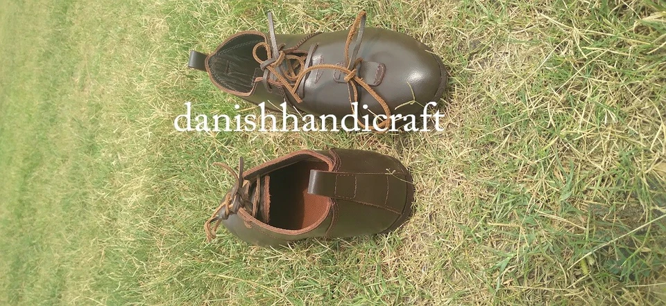 Knight Boots Faire Boots Reenactment Gear Medieval Costume Accessories - Image 3 of 4