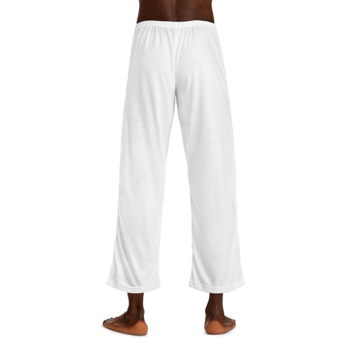 Dragon Fire Men's Pajama Pants, Mountain Scenery Lounge Bottoms, Snow Peak - Picture 5 of 5
