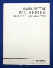 Original Yamaha Electone Organ Service Guide Analysis Manual -- MC Series