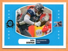 John Bowman 2017 Upper Deck retro CFL card Montreal Alouettes  Wingate Bulldogs