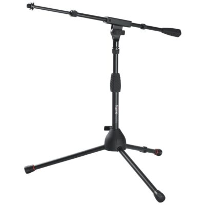 Gator Frameworks Short Tripod Base Microphone Stand with Soft Grip Twist