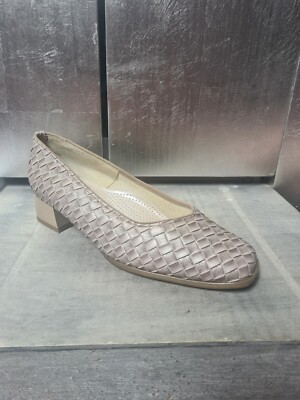 Neuwertige Jenny by ARA Pumps GR 37,5 (4,5) H Halbschuhe beige silber #S451