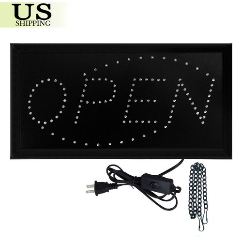Letrero de negocios con luz LED de neón ultra brillante pantalla de movimiento animada abierta con encendido/apagado - Imagen 2 de 33