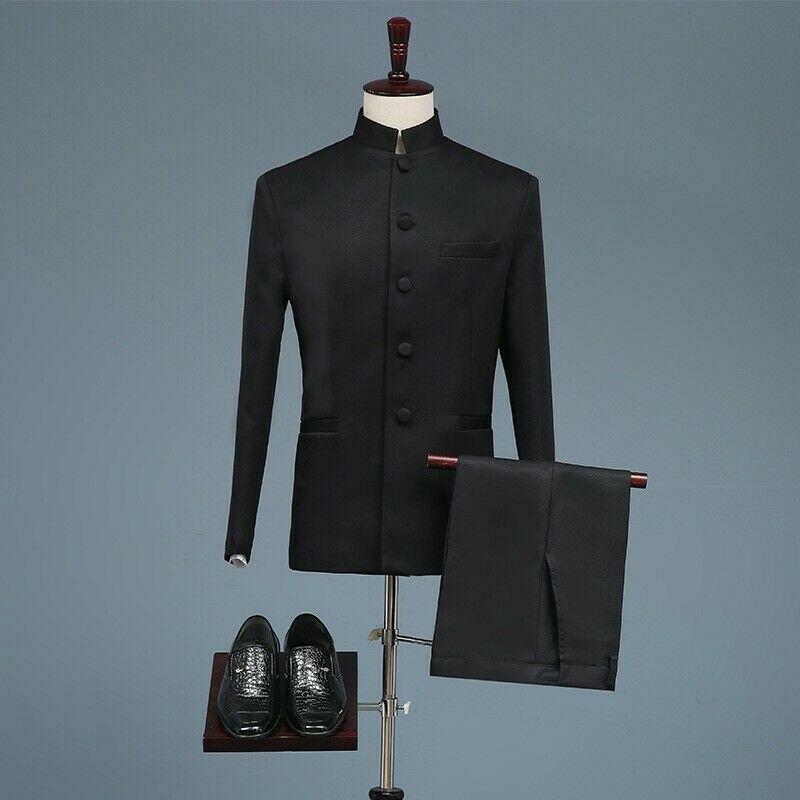 Men's Chinese Party Classic Presenter Jacket Pants Tunic