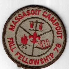 78 Fall Camporee Massasoit Campout BROWN Border [Q-968]