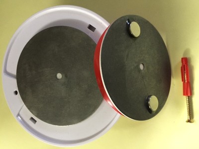 5 X Profi Magnethalterung Magnetbefestigung Fur Rauchmelder Kleben Oder Bohren Ebay