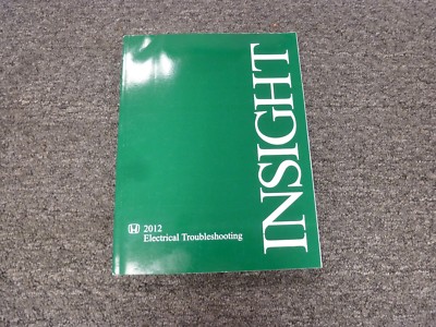 2012 Honda Insight Factory OEM Electrical Wiring Diagram Manual EX LX Hatchback