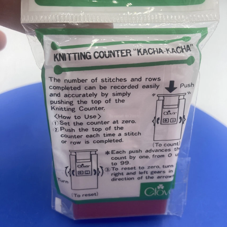 Clover Knitting Counter Deluxe Kacha-Kacha Knit Register Tally Crochet - Image 3 of 4