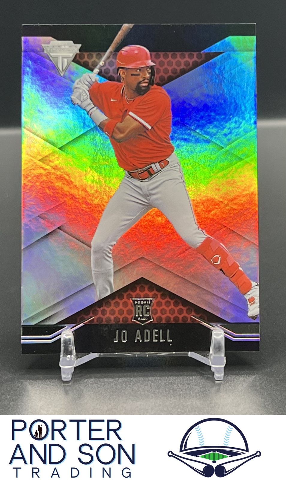 Jo Adell 2021 Panini Chronicles Titanium RC #1 Los Angeles Angels