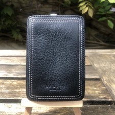 Radley Black Grain Leather Card Oyster Card Travel Card Holder Wallet New