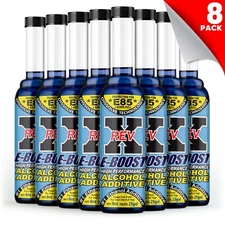 REV X EBoost E85 Gasoline Fuel Additive - 8 fl. oz. (8 pack) - Treat 200 Gallons