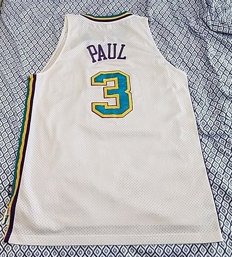 Vintage Adidas New Orleans Hornets Chris Paul #3 Jersey 2000s Mens Large White - Picture 4 of 24