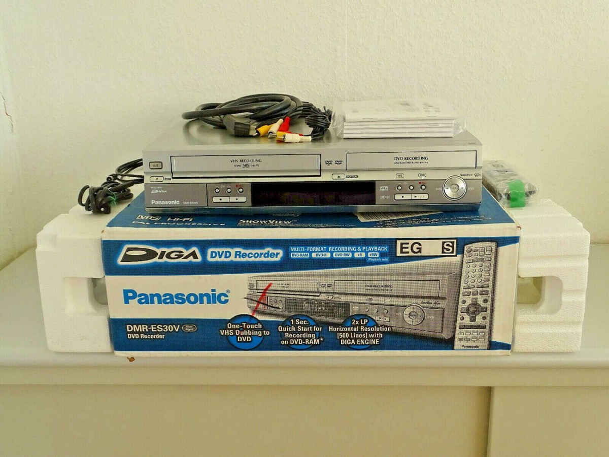 Panasonic DMR-ES30V Recorder VHS to DVD copy in original box