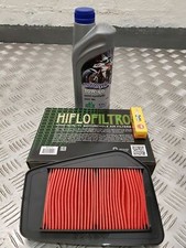 HONDA CBR125 04-15 ROCKOIL 10W/40 ENGINE OIL,SPARK PLUG ,AIR FILTER SERVICE KIT