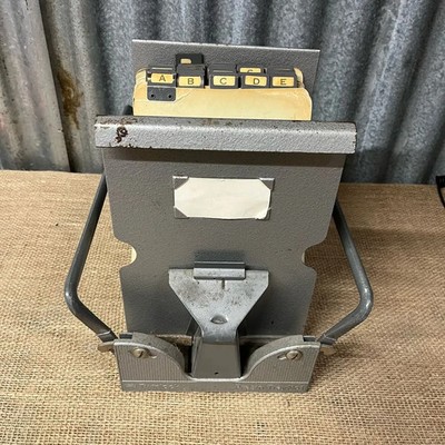 Vintage Doppelschloss Presto Nr. 1 Büro Organizer mit Einlagen A-Z Karten