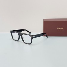 Tom Ford Ft1337 Eyeglasses Black Frame Clear Lens Square Optical Glasses New