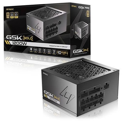 Neu Antec GSK 1200W Gold ATX 3.0 3.1 PSU 80 PLUS Gold PCIe 5.1 Full Modular