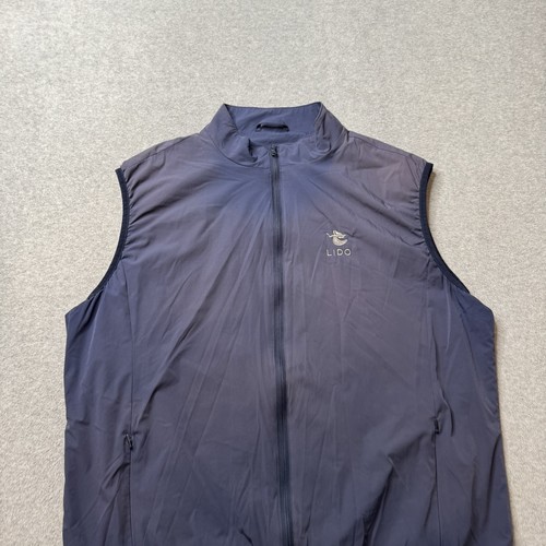 Johnnie O Vest Mens XL Blue UPF 50 Performance LIDO Golf Club Lightweight - Picture 3 of 13