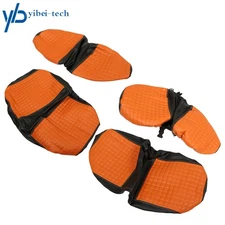Orange Golf Cart Seat Cover Diamond Stitch For EZGO Freedom TXT Valor 2014-2021