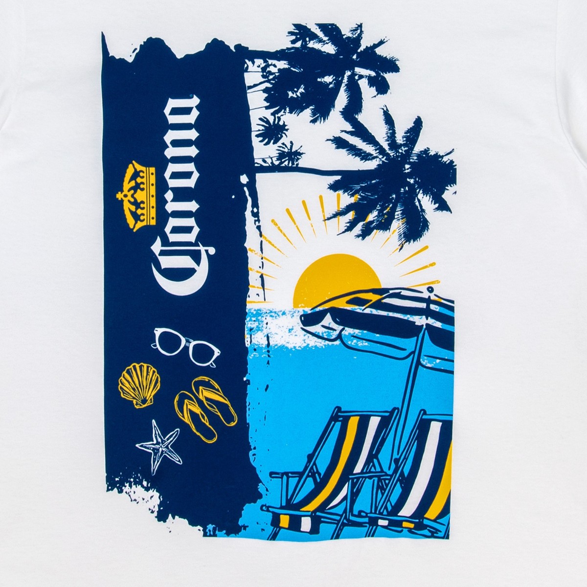 Corona Summer La Playa Awaits T-Shirt White | eBay