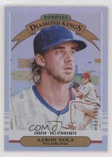 2019 Panini Donruss Diamond Kings Career Stat Line 83/500 Aaron Nola #18 4z8