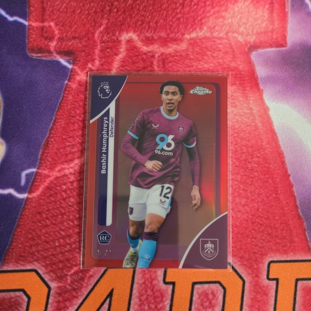 Bashir Humphreys TRUE RED CHROME /5  Topps Premier League 25/26
