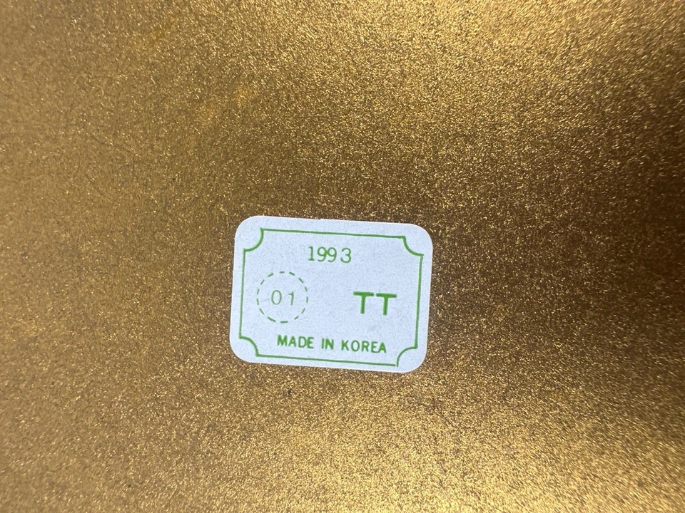 Vintage Gold Gilded Convex Sunburst Mirror Mid Century Modern Pop Art 12” - Image 3 of 4