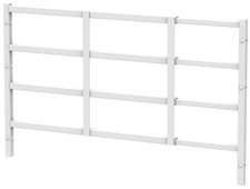 Adjustable Fixed Window Safety Guard 19"x38" Fall Prevention White