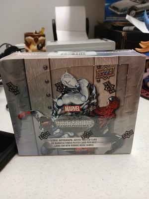 #ad 2015 Upper Deck Marvel Vibranium Clean Sealed Box 20 Packs $1295.00