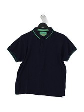 North Pole Men's Polo L Blue 100 Cotton Basic