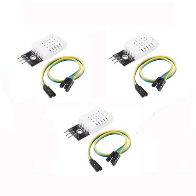 3 Pcs DHT22 Temperature Humidity Sensor Module AM2302 Digital Gauge Monitor