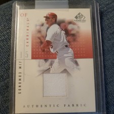 2001 Upper Deck SP Game Used Jim Edmonds Game-Used Jersey Relic #JE