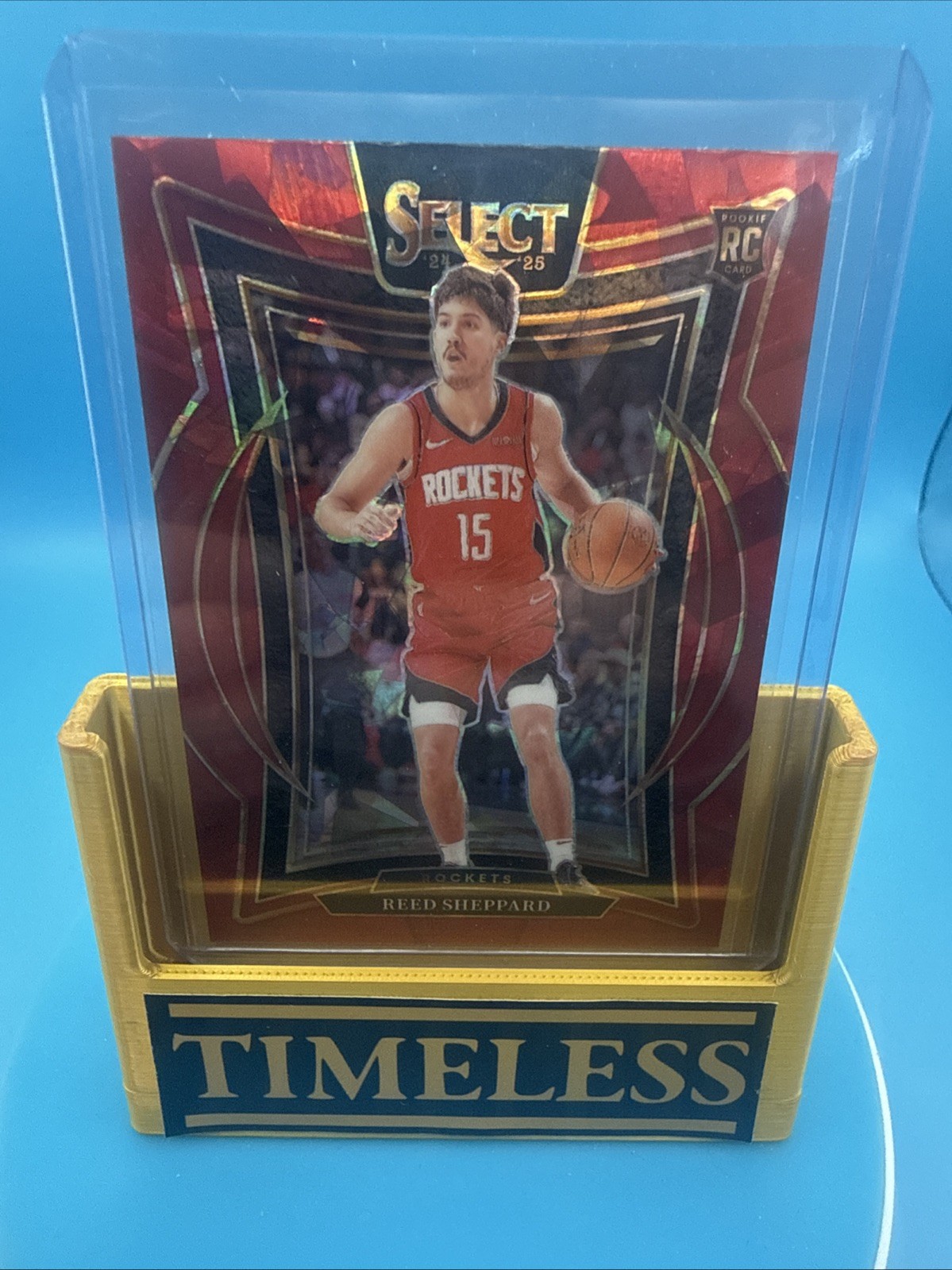 2024-25 Select Concourese Red Cracked Ice #68 Reed Sheppard Rc